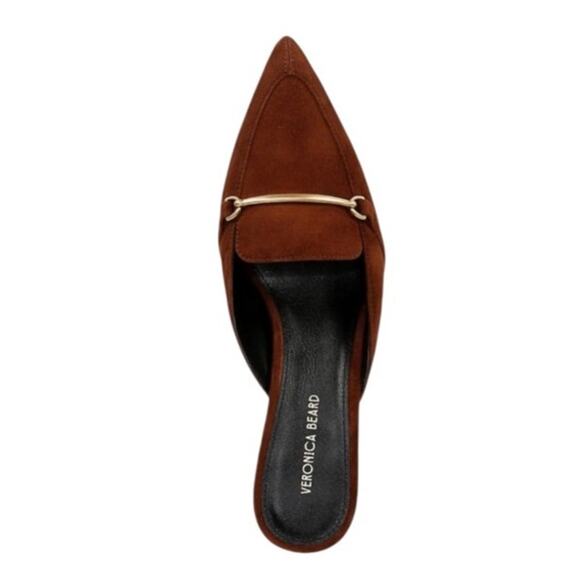 Veronica Beard Leslie suede mule brown. 9.5 NWT heel - Picture 3 of 12